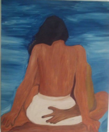 TINTA ÓLEO SOBRE TELA - 61X50 - DESEJO